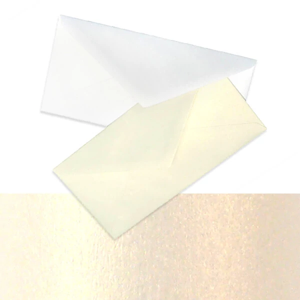 Plic, francez, 11x22 cm - Hârtie trend, ivory, 120 g