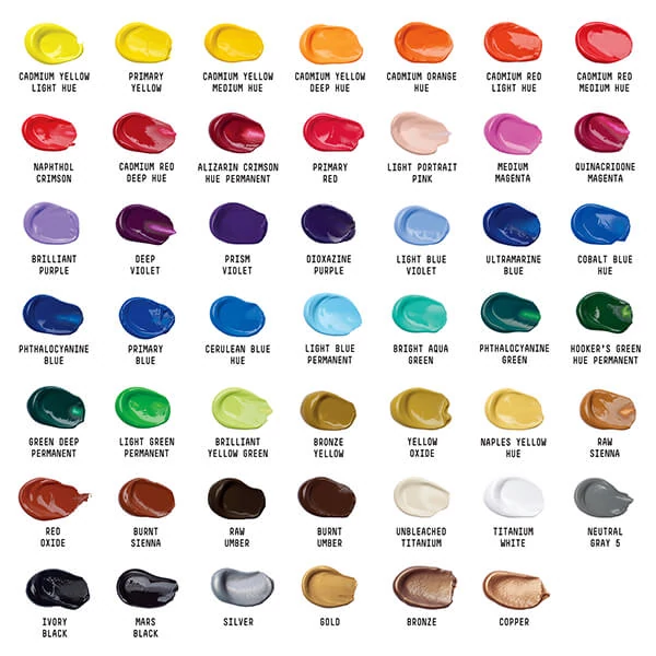 Liquitex Basics set vopsea acrilică  - 48x22 ml