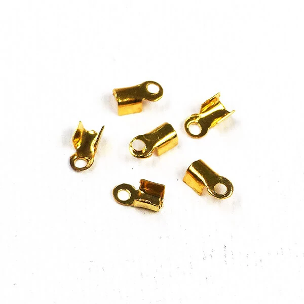 Sigil bandă de piele, pătrat - auriu, 3x6 mm