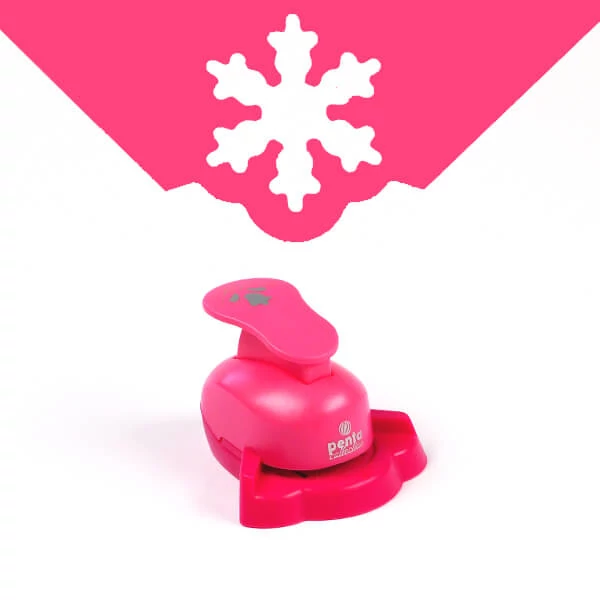 Poanson model, colț, 2,5 cm - fulg de zăpadă