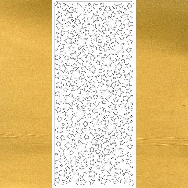 Autocolant contur - stele dolofane, auriu, 2303