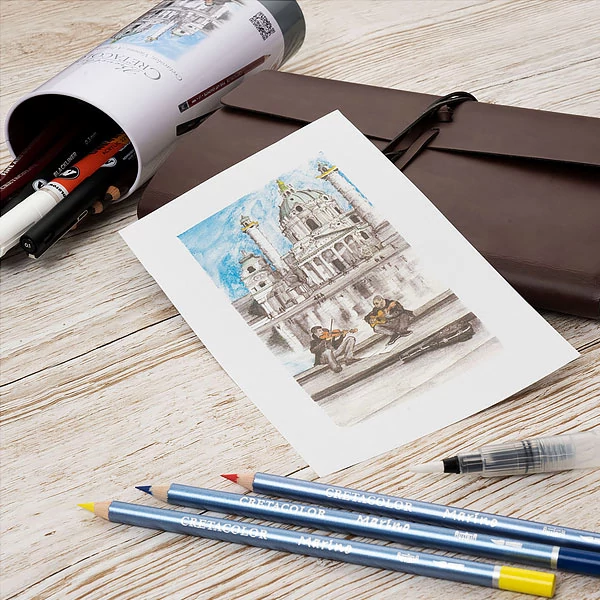 Cretacolor Urban Sketching Set Set de desen și schițe, 22 buc