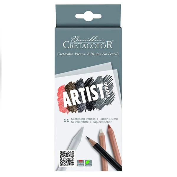 Set creioane pentru schițe Cretacolor Artist Studio - 11 buc