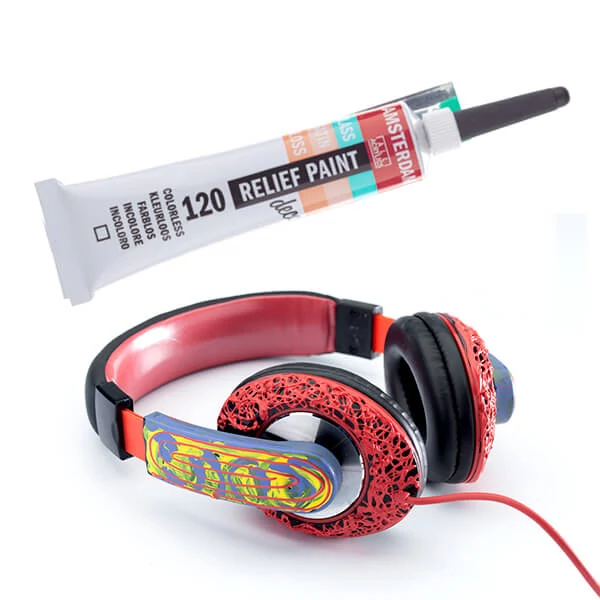 Vopsea de contur Amsterdam Relief Paint, , nu se poate arde, 20 ml - incoloră, 120