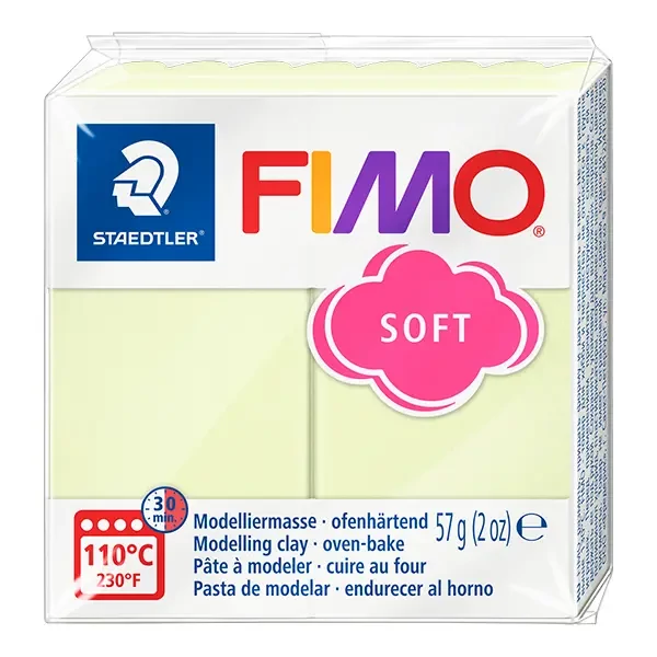 Plastilină care se întărește la coacere  FIMO Soft, 57 g - vanilie pastel (8020-105)