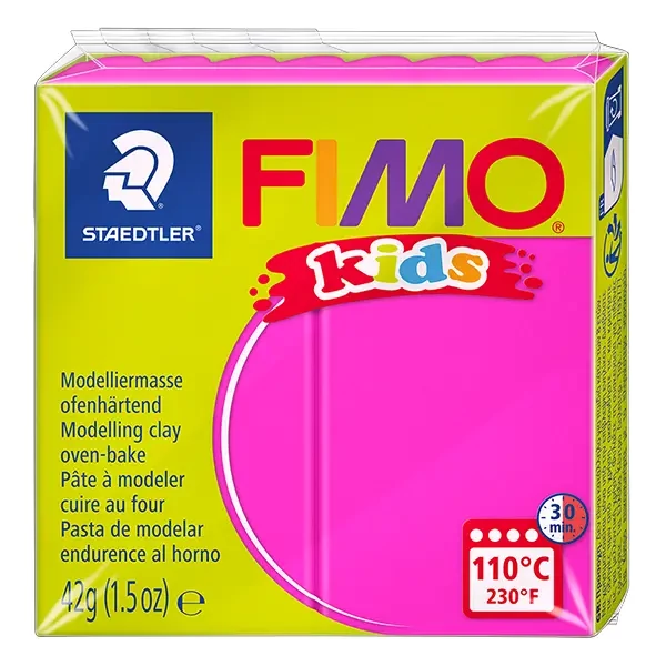 FIMO Kids Plastilină care se întărește la coacere , 42 g - roz (8030-220)