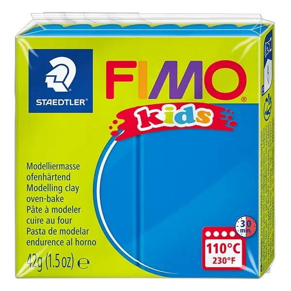 FIMO Kids Plastilină care se întărește la coacere , 42 g - albastru (8030-3)