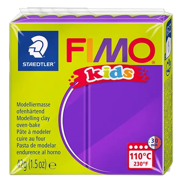 FIMO Kids Plastilină care se întărește la coacere , 42 g - violet (8030-6)