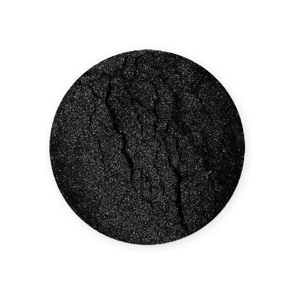 Pudra coloranta pigmentata cu efect de rasina sintetica, 3 g - neagra cu efect sidefa