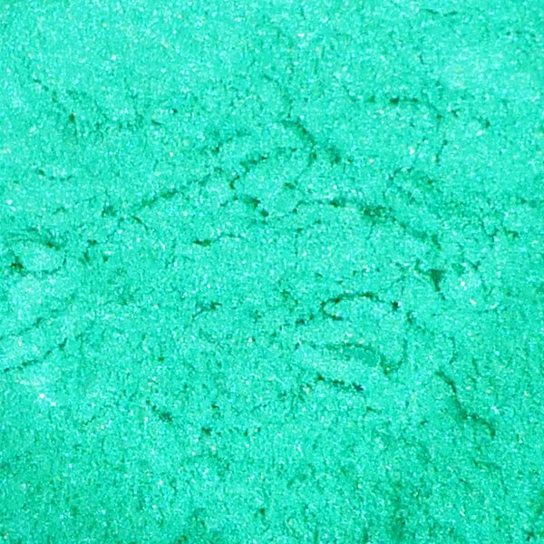 Műgyanta effekt pigment színező por, 3 g - gyöngyház hatású mentazöld