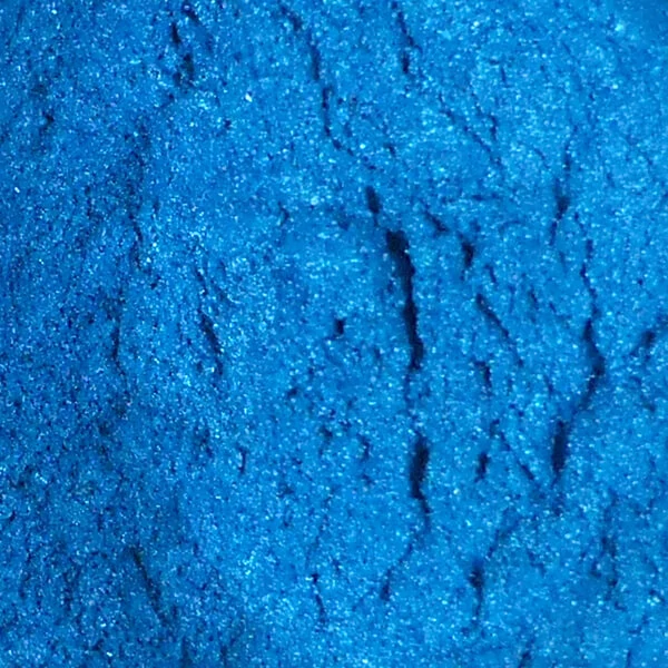 Pudră colorantă pigmentată cu efect de rășină sintetică, 3 g - albastru regal cu efect sidef