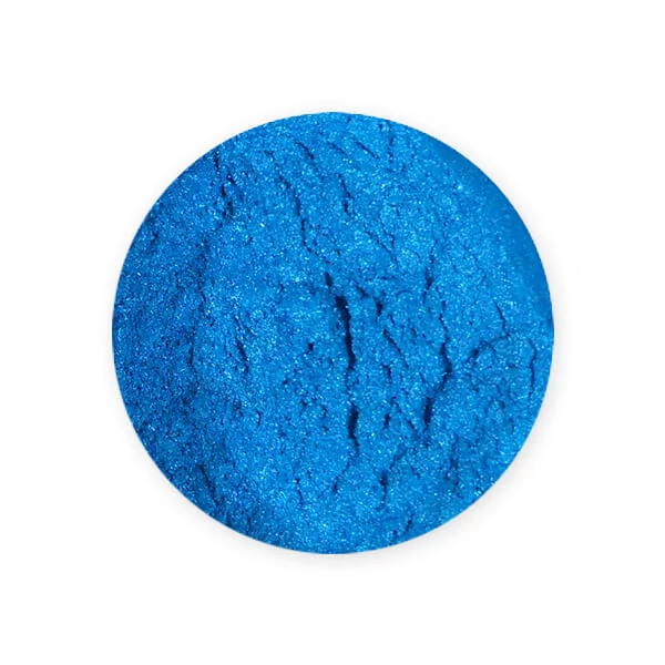 Pudră colorantă pigmentată cu efect de rășină sintetică, 3 g - albastru regal cu efect sidef
