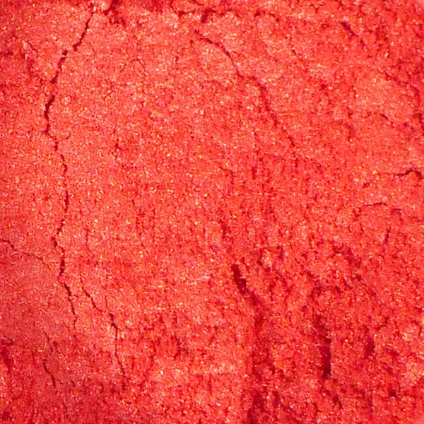 Pudră colorantă pigmentată cu efect de rășină sintetică, 3 g - coral cu efect sidef