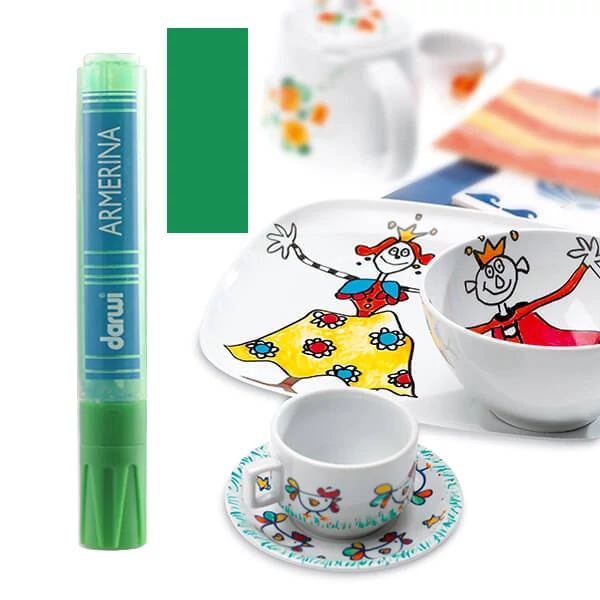 Porcelánfilc, Armerina, Darwi - zöld