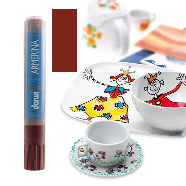 Porcelánfilc, Armerina, Darwi - sötétbarna