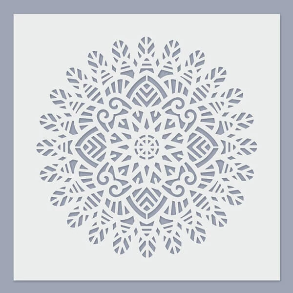 Șablon, 24,5x24,5 cm - Mandala 02