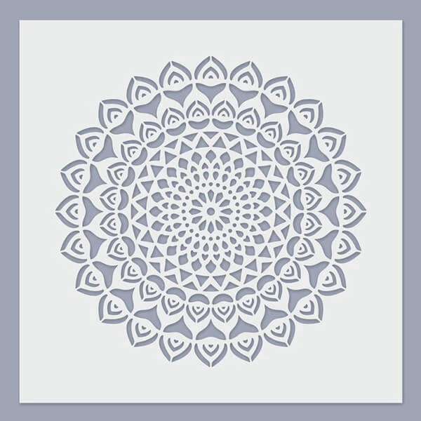 Șablon, 24,5x24,5 cm - Mandala 07