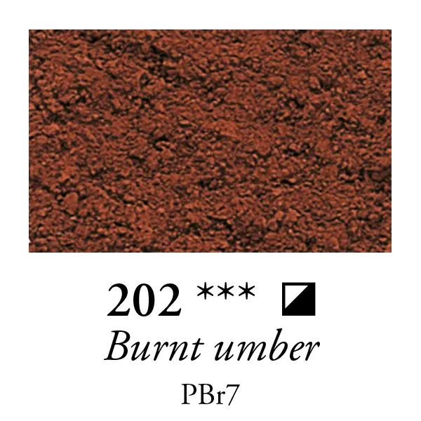 Pigment Sennelier - 202, burnt umber, 140 g