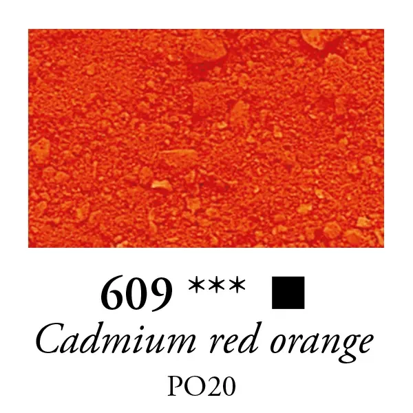 Pigment Sennelier - 609, cadmium red orange, 110 g