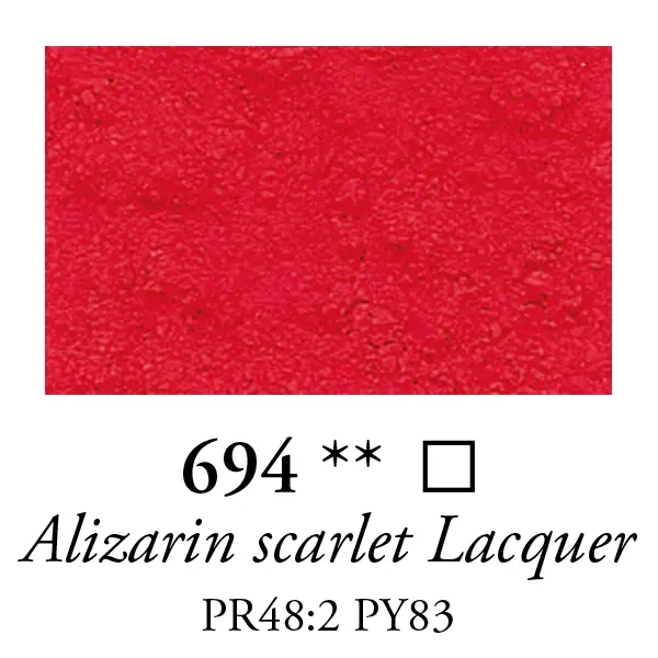 Pigment Sennelier - 694, alizarin scarlet light, 70 g