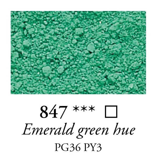 Pigment Sennelier - 847, emerald green hue, 180 g