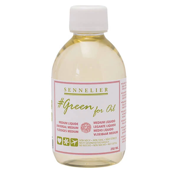 Sennelier Green for oil soluție pictură (prietenos cu  mediul) - 250 ml