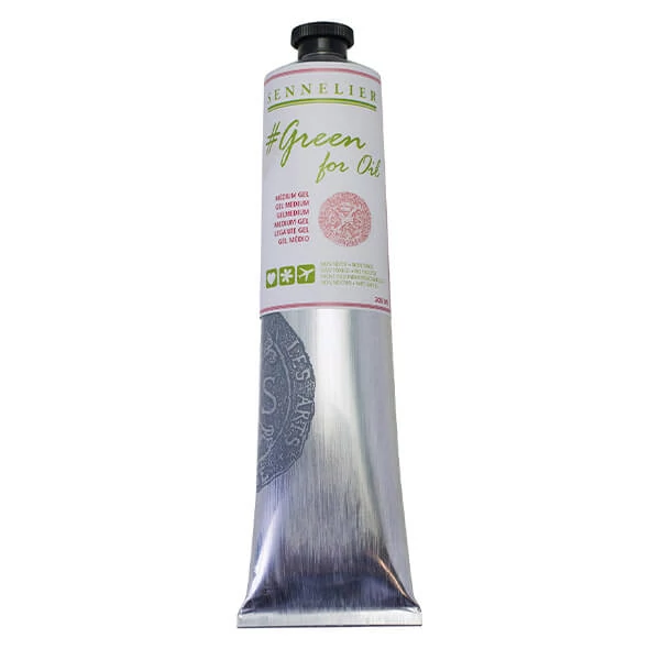 Sennelier Green for oil gel de pictură(prietenos cu mediuml) - 200 ml