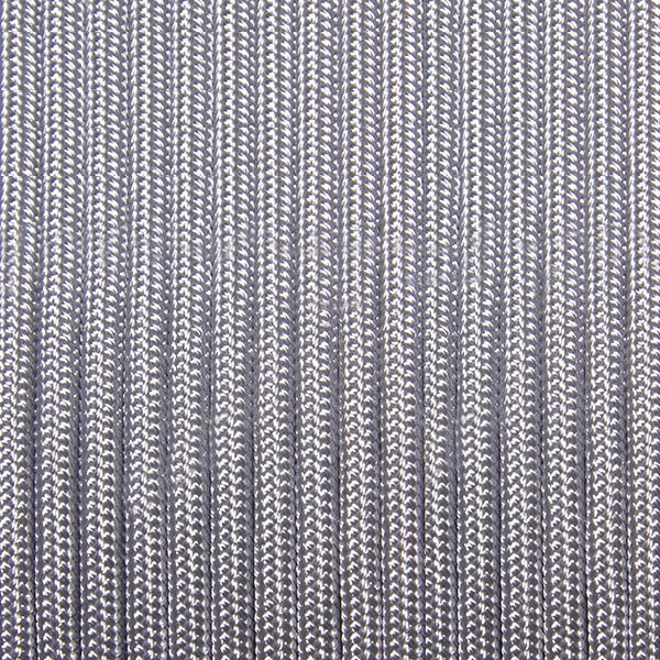 Paracord 350, în metri, 3 mm - metal argintiu
