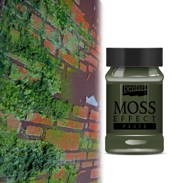 Pentart, pasta cu efect de muschi, 100 ml - verde inchis