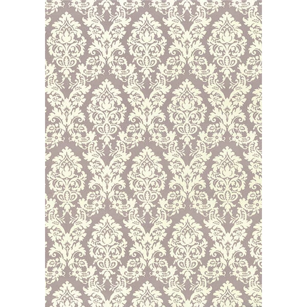 Hârtie de decoupage Tassotti - brocart, violet