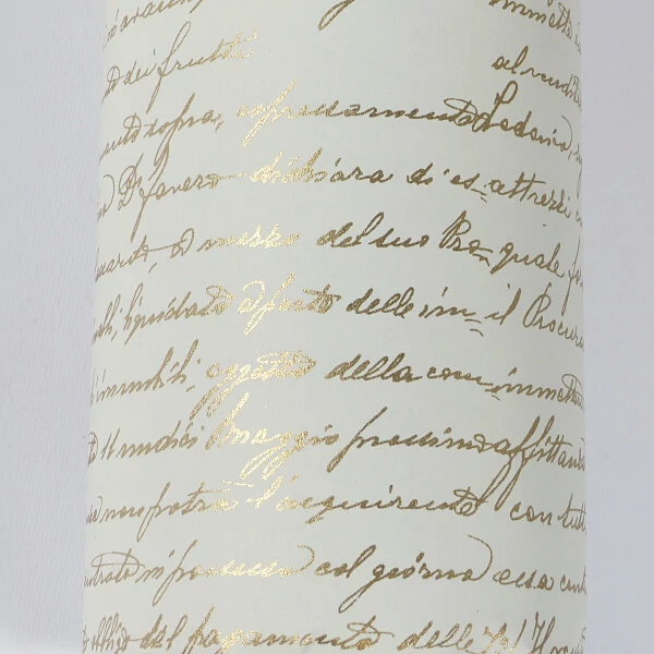 Hârtie de decoupage Tassotti - scris de mână, auriu
