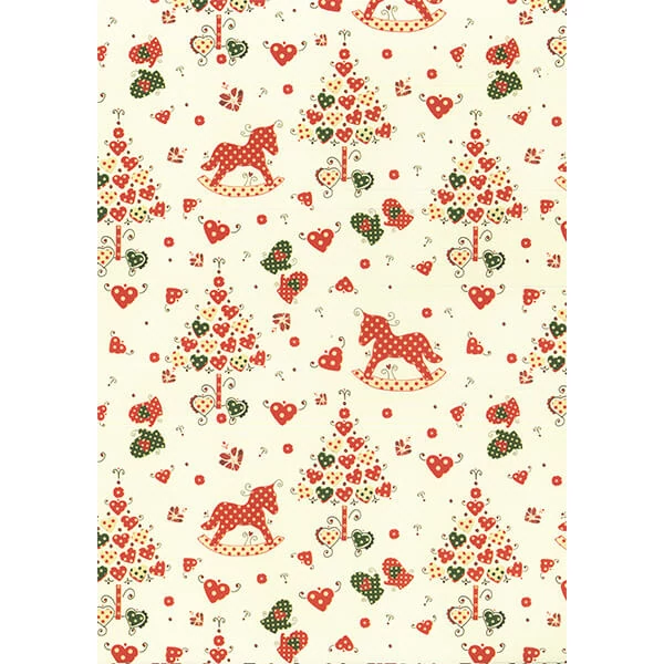 Hârtie de decoupage Tassotti - pin inimă