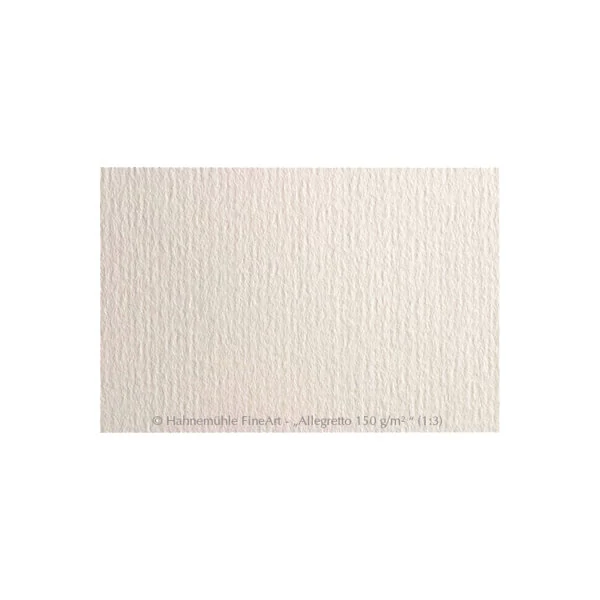 Hârtie acuarelă Hahnemühle Allegretto, alb murdar - 150 g - 43x61 cm