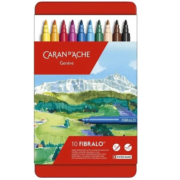 Caran d'Ache Fibralo marker în set - 10 buc