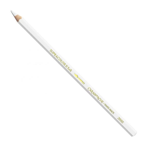 Creioane acuarelă Caran d'Ache Supracolor Soft  - 001, white