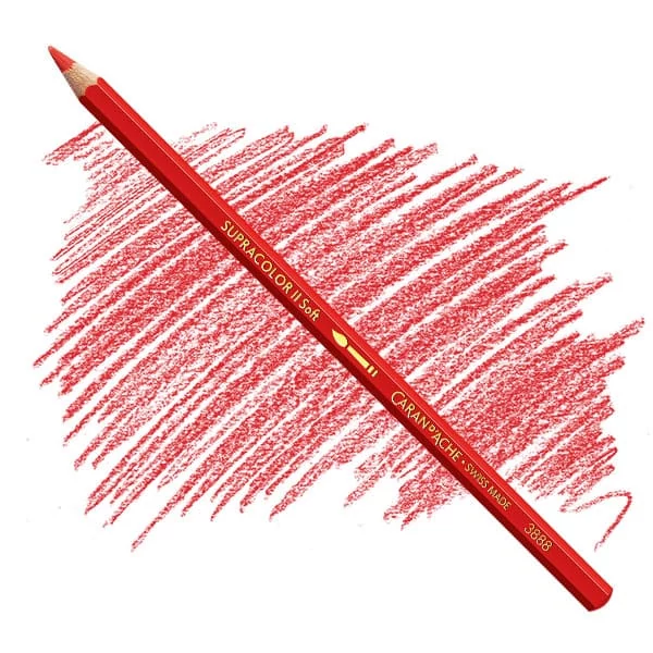 Creioane acuarelă Caran d'Ache Supracolor Soft  - 070, scarlet