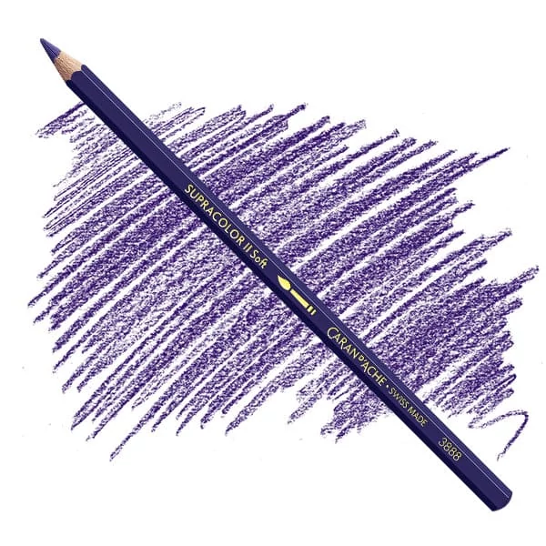 Creioane acuarelă Caran d'Ache Supracolor Soft  - 120, violet
