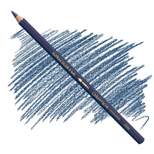 Creioane acuarelă Caran d'Ache Supracolor Soft  - 139, indigo blue
