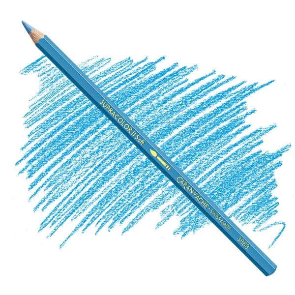 Creioane acuarelă Caran d'Ache Supracolor Soft  - 141, sky blue