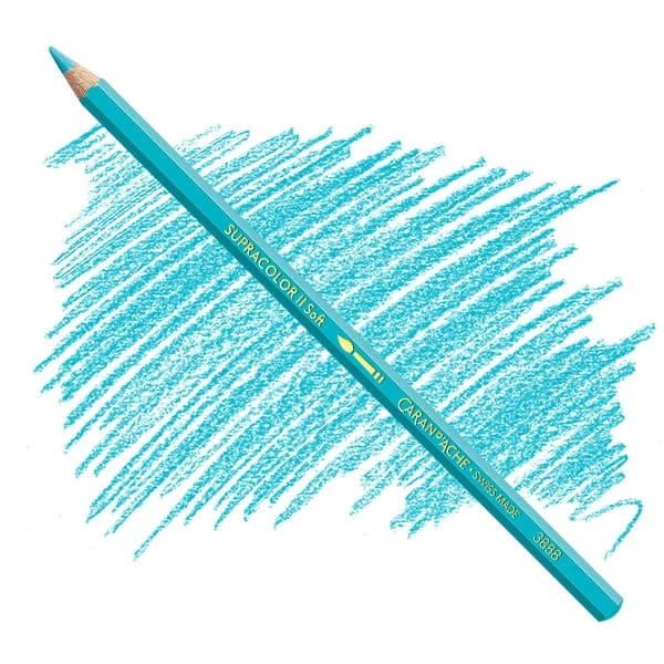Creioane acuarelă Caran d'Ache Supracolor Soft  - 171, turquoise blue