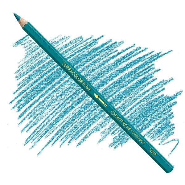 Creioane acuarelă Caran d'Ache Supracolor Soft  - 180, malachite green