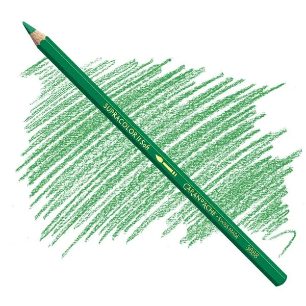 Creioane acuarelă Caran d'Ache Supracolor Soft  - 210, emerald green
