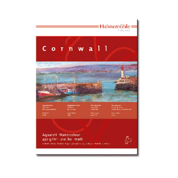 Bloc de acuarelă Hahnemühle Cornwall, 450 g - 24x32 cm