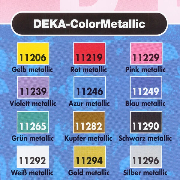 Vopsea acrilică metalizată  Deka Color Metallic 25 ml - 94 gold