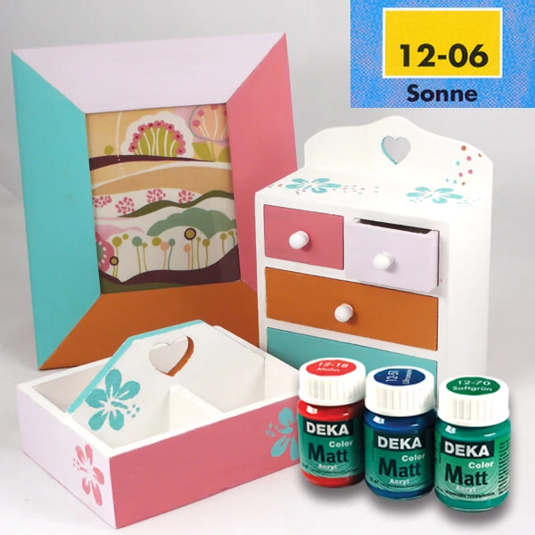 Vopsea acrilică Deka Color Matt 25 ml - 06 galben soare