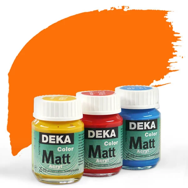 Vopsea acrilică Deka Color Matt 25 ml - 10 portocaliu