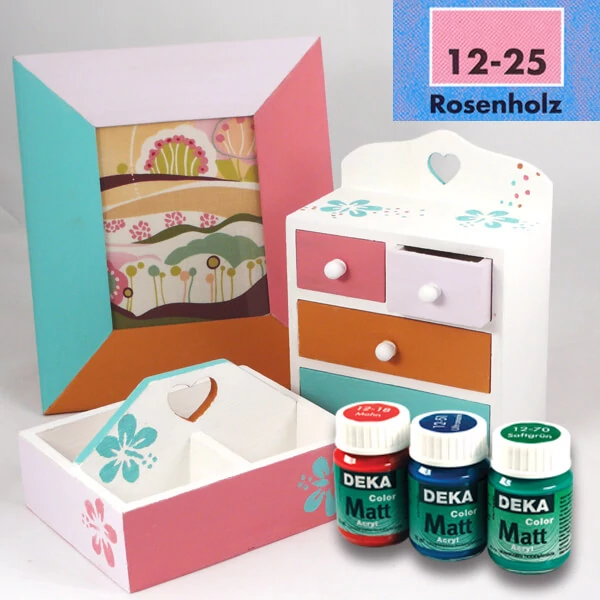 Vopsea acrilică Deka Color Matt 25 ml - 25 lemn de trandafir