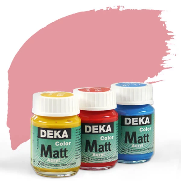Vopsea acrilică Deka Color Matt 25 ml - 25 lemn de trandafir