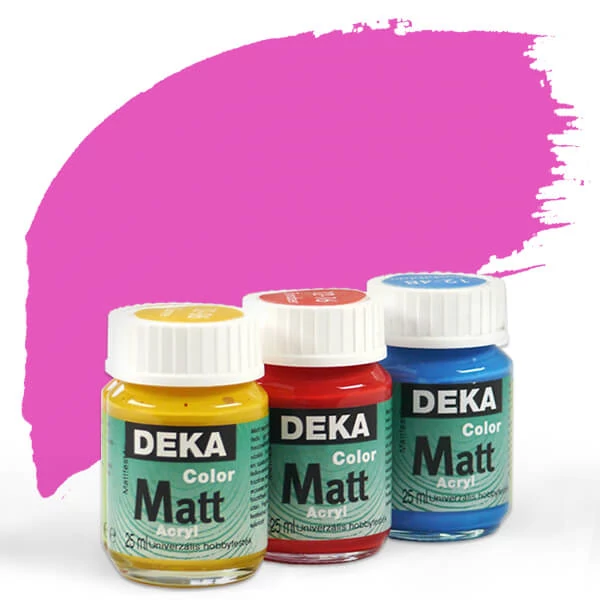 Vopsea acrilică Deka Color Matt 25 ml - 29 roz