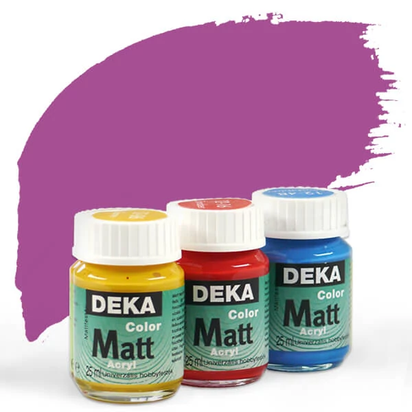 Vopsea acrilică Deka Color Matt 25 ml - 33 mov